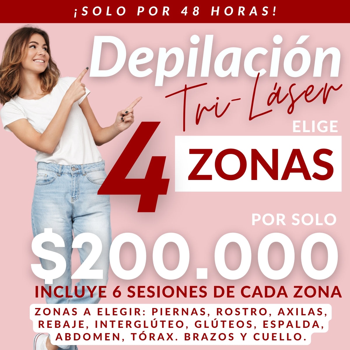 Pack 4 Zonas a Elección